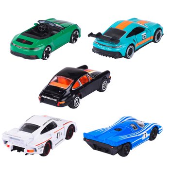 Majorette - Porsche Edition 1/64 Pack 5 Véhicules Porsche Motorsport