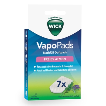 Wick VapoPads Nachfüll-Duftpads für Luftbefeuchter Rosmarin/Lavendel 7er Pack