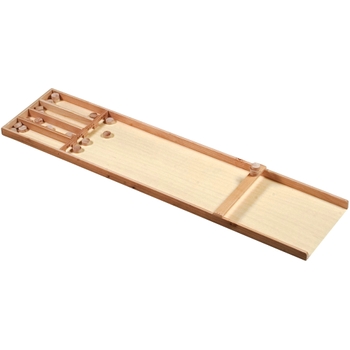 Sjoelbak met 20 Sjoelschijven 28,5 x 120 cm assorti