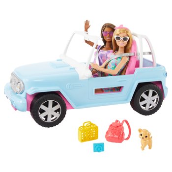 Barbie Jeep with Dolls and Accessories