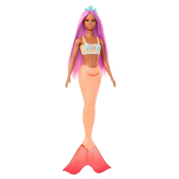 Barbie Dreamtopia Zeemeermin pop met roze haar en zeester-top