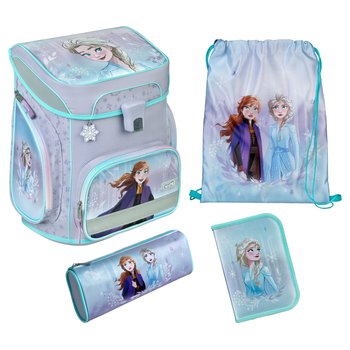 Scooli EasyFit Disney Frozen Schulranzen Set Eiskönigin silber/blau