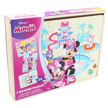 Minnie - Puzzles en Bois 3x24 Pièces