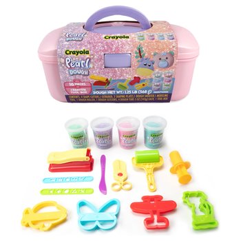 Crayola Dough Tubs Pearl Creative Tool Box 16 Piece Set