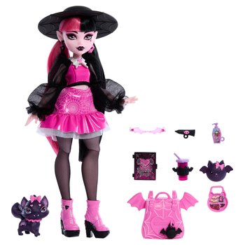 Monster High pop Draculaura met huisdier en accessoires