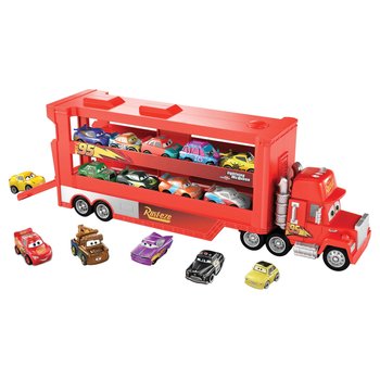 Disney Cars Mack Mini Racers Hauler with 5 Die-Cast Cars