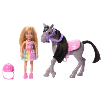 Barbie Chelsea Ruiter Pop met Pony en Accessoires
