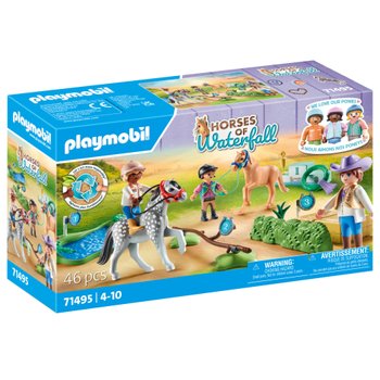 Playmobil - Horses of Waterfall 71495 Cavaliers avec Poneys et Saut d'Obstacles