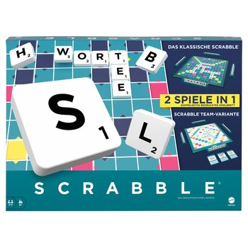 Scrabble Spiel Original und Scrabble Together 2-in-1 Brettspiel Set
