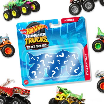 Hot Wheels Monster Trucks Big Rigs 1:64 Die-Cast Car Assortment