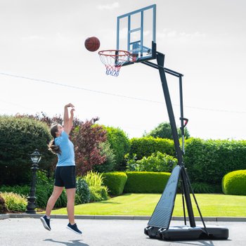 247 - 305cm Thorpe Sports Basketball Stand with 48" Backboard & Rebound