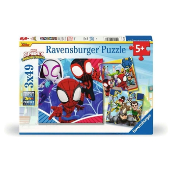 Ravsneburger Puzzel Marvel Spidey en Zijn Geweldige Vriendjes 3x 49 Stukjes