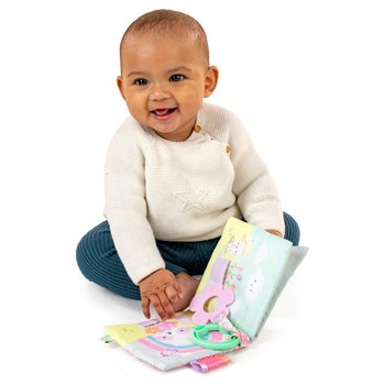 Ingenuity - Livre d'Activités Multi-Sensoriel avec Anneau de Dentition Deni