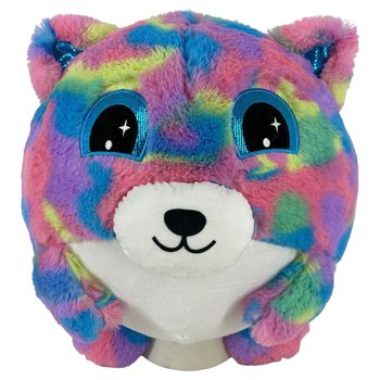 Pocket Play Hugpals Kuscheltier und Spielball Leopard bunt