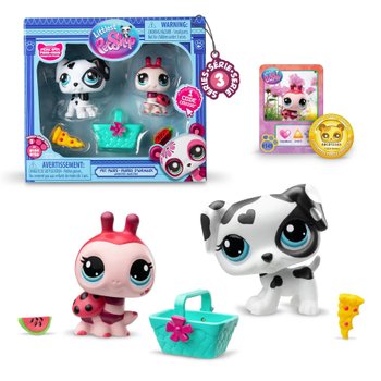 Littlest Pet Shop - Ensemble Duo Pets Série 3 - Modèle Aléatoire
