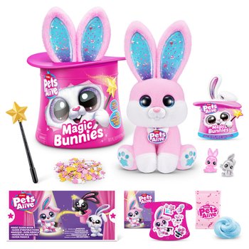 Pets Alive by ZURU Magic Bunnies Interactive Plush Set Pink