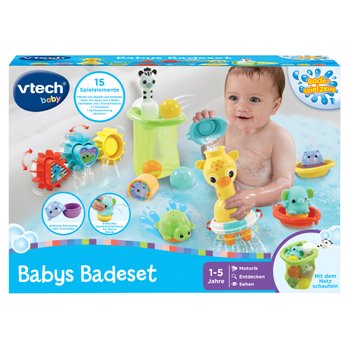 VTech Babys Badeset Badespielzeug mit Tieren und Funktionen
