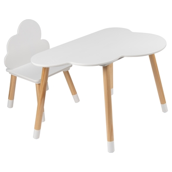 Squirrel Play Wooden Cloud Table and Chair Set