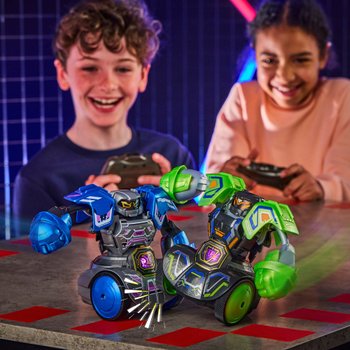 Robo Kombat Tornado Roboter Spielzeug 2er Set grün/blau