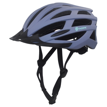 Thorpe Fahrradhelm Storm Grey mit Rücklicht Gr. 55 - 58 cm