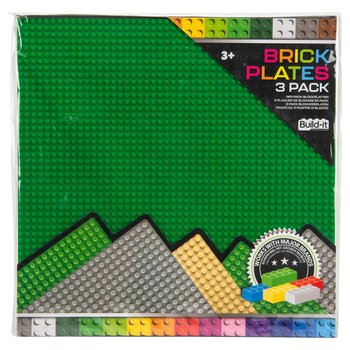 Build-it Bouwplaat 38,5 x 38,5 cm Grondplaat Set van 3