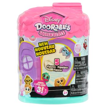 Disney Doorables - Coffret 5 Figurines Squish'Alots Série 3 - Modèle Surprise