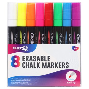 Crafty Co. Erasable Chalk Markers 8 Pack
