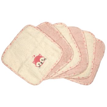 Lilly & Fynn flanellen set van 6 Nijlpaard en Cat