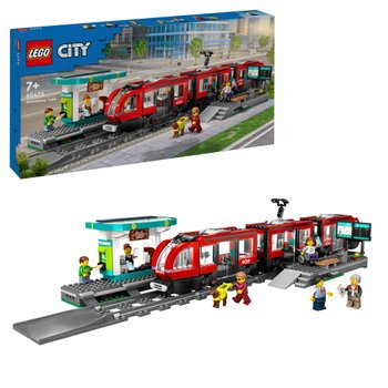 LEGO City 60423 Straßenbahn mit Haltestelle