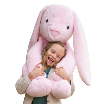 World's Softest Plush - Peluche Lapin Rose 122 cm