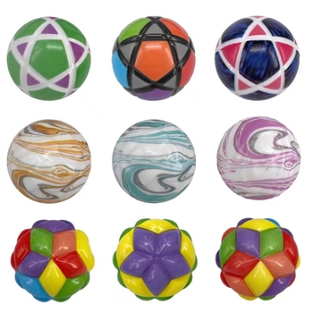 Balle Rebondissante Texturée 6 cm - Modèle Aléatoire