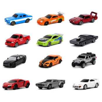 Fast & Furious Nano Diecast Auto's assorti