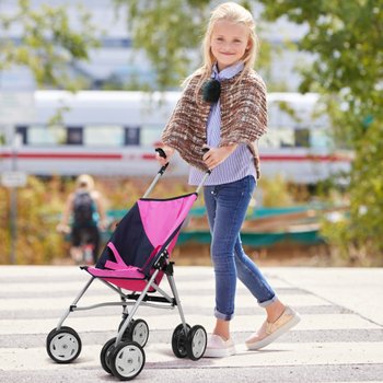 Puppenbuggy mit Gurt faltbar