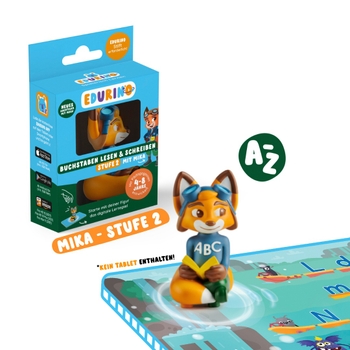 Edurino Lernfigur Mika Stufe 2 Buchstaben lesen und schreiben