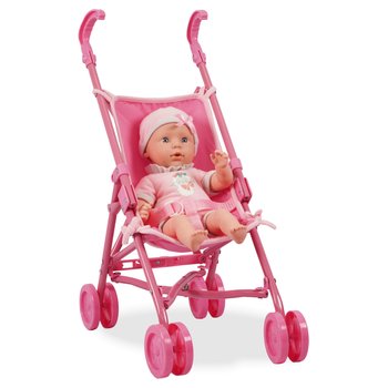 Kisses & Cuddles Baby Doll and Stroller Set