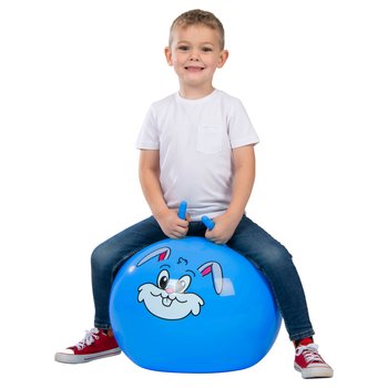 Hüpfball Hase blau 45 cm
