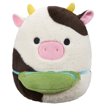 Squishmallows Fuzz-A-Mallows Connor die Kuh mit Bauchtasche 30 cm