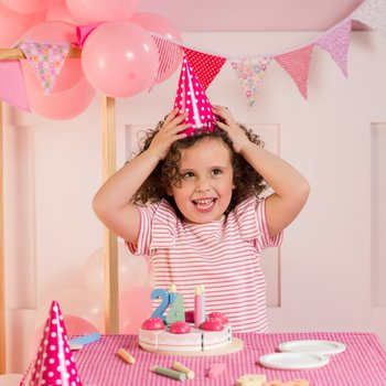 Kitchen Corner Houten Verjaardagstaart met Aardbeien