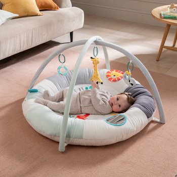 BabyZee Safari Embroidered Baby Gym