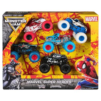 Monster Jam - Marvel 1/64 Coffret 5 Monster Trucks - Modèle Aléatoire