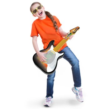 Janod Ma Première Guitare En Bois Confetti - Instrument D'Éveil Musical Enfant 3 Ans Et +