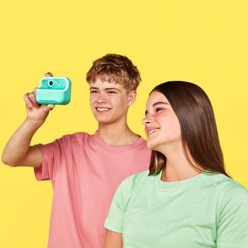 Instant Print Camera in Mint Green