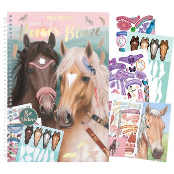 Miss Melody Create your Horses Blaze Kreativbuch mit Pferden