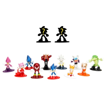 Sonic the Hedgehog Nano Metalfigs Figuren sortiert