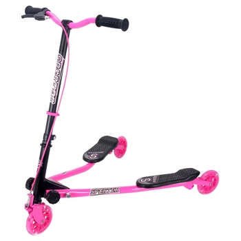 Sporter 3 Wheel Swing Scooter with LED Wheels Pink