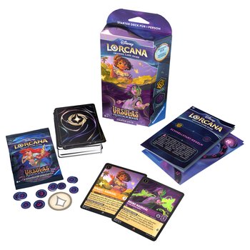 Disney Lorcana Karten Ursulas Rückkehr Starter Deck Bernstein und Amethyst