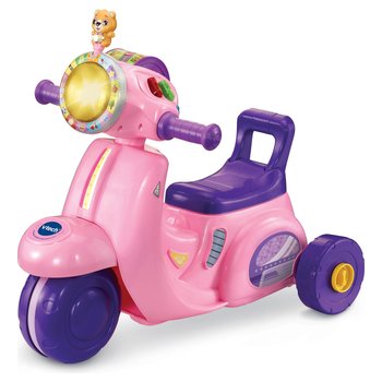 VTech - Porteur Scooter Interactif 3-en-1 - Rose
