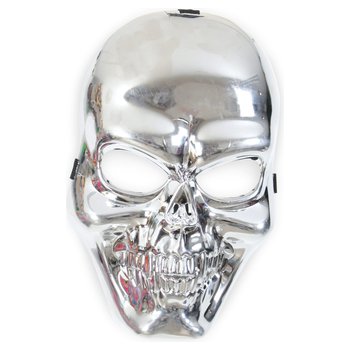 Totenkopfmaske silber