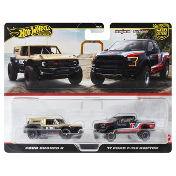 Hot Wheels - Car Culture Premium 1/64 Véhicules Ford Bronco R et '17 Ford F-150 Raptor
