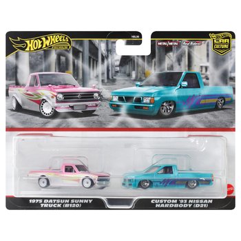 Hot Wheels - Car Culture Premium 1/64 Véhicules 1975 Datsun Sunny Truck et Custom '93 Nissan Hard